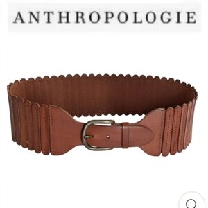Anthropologie Tabitha Wide Stretch Leather Belt